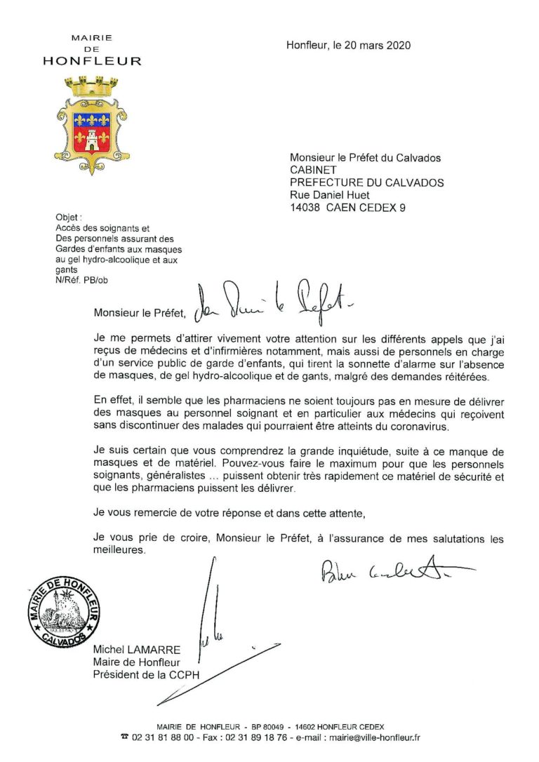 Modèle de lettre pour monsieur le maire