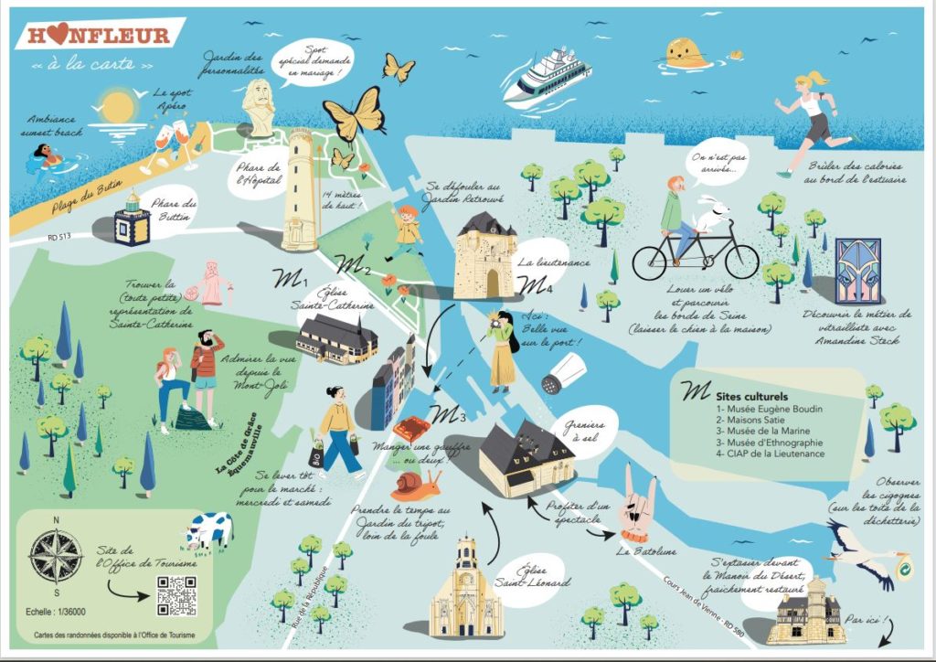 Découvrez Honfleur grâce à la carte des coups de cœur des habitants